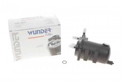 Фільтр паливний Renault Kangoo 1.5DCI (під датчик води) WUNDER FILTER WB 800