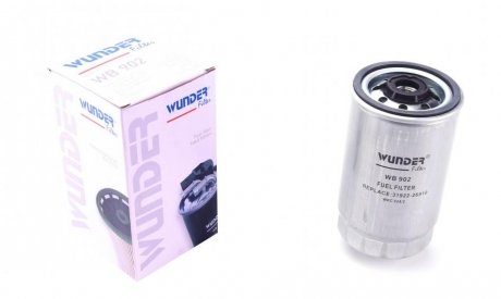 Фильтр топливный Hyundai Accent 1.5 CRDI/Kia Sorento 2.0-2.5 CRDI WUNDER FILTER WB 902 (фото 1)