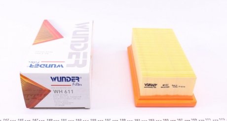 Фільтр повітряний Fiat Panda/Tipo/Uno 0.9-1.1 86- WUNDER FILTER WH 611 (фото 1)