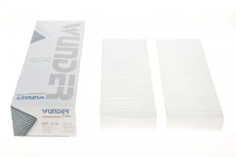 Фильтр салона Citroen Berlingo/Peugeot Partner 08- (к-кт 2 шт.).) WUNDER FILTER WP 410