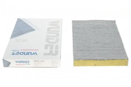 Фильтр салона Citroen C2/C3/C4/Peugeot 307/308 00- (угольный)) WUNDER FILTER WPK 406