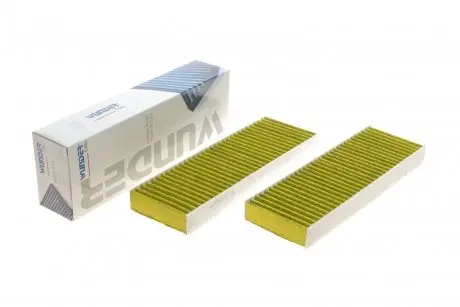 Фильтр салона Citroen Berlingo/Peugeot Partner 08-(угольный) (к-кт 2 шт.).) WUNDER FILTER WPK 410