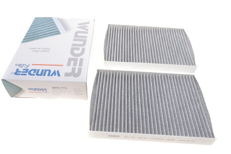 Фильтр салона MB S-class (W221/C216) 05- (угольный) (к-кт 2шт).) WUNDER FILTER WPK 715