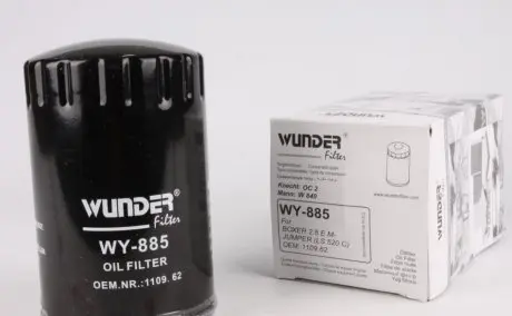 Фільтр мастила Boxer/Jumper 2.4/2.5D/TDI 94-02 WUNDER FILTER WY885