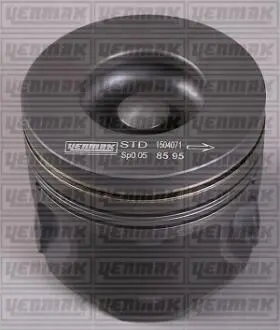 Поршень з кільцями і пальцем (розмір отв. 86.51 / +0.5) (CD132/V185 X400) (Дизель, 4ц) YENMAK 31-03478-050
