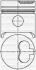 Поршень Fiat Ducato/Peugeot Partner 1.9D (83.50mm/+0.5) 3103879050