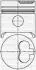 Поршень Fiat Ducato/Peugeot Partner 1.9D (83.50mm/+0.5) 3103879050