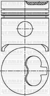 Поршень Fiat Ducato/Peugeot Partner 1.9D (83.50mm/+0.5) YENMAK 3103879050
