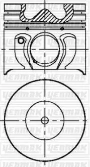 Поршень Ford Transit /Mondeo 2.0DI/TDCi/TDDi 00-07 (86.00mm/STD) YENMAK 3104033000