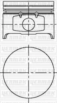 Поршень Dacia Logan/Sandero 1.4 04- (80.00mm/+0.50) YENMAK 3104169050
