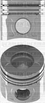 Поршень з кільцями і пальцем (розмір отв. 69,60/STD) FIAT Fiorino 1.3Multijet (Euro 5) YENMAK 31-04198-001 (фото 1)