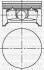 Поршень Opel Astra/Vectra/Zafira 1.6 16V 00- (79.00mm/STD) YENMAK 3104216000 (фото 1)