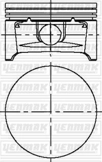 Поршень Opel Astra/Vectra/Zafira 1.6 16V 00- (79.00mm/STD) YENMAK 3104216000