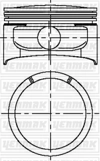 Фото поршень с кольцами і пальцем (размер отв. 86.5 / +0.5) (Y22 XE / Z 22 XE) (Бензин, 4ц) YENMAK 31-04228-050 Поршень с кольцами і пальцем (размер отв. 86.5 / +0.5) (Y22 XE / Z 22 XE) (Бензин, 4ц) YENMAK 31-04228-050