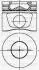 Поршень VW Caddy III 2.0TDI 07-10 (81.01mm/STD) 3104298000