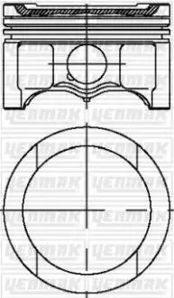 Поршень Audi A3/A4/VW Passat 1.6 96-10 (81.01mm/STD) YENMAK 3104316000