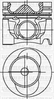 Поршень VW LT 28-35 II/28-46 2.5 TDI 99-06 (81.01mm/STD) YENMAK 3104338000
