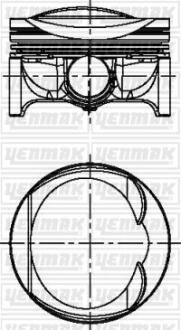 Поршень Skoda Octavia/VW Passat 1.8 TSI 07-13 (83.01mm/+0.50) YENMAK 31-04342-050