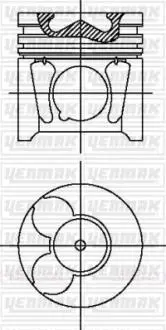 Поршень Ford Focus II/Mondeo IV/Volvo S40 II/S80 II/V50/V70 III 2.0 D 04-15 (85.00mm/STD) YENMAK 3104497000