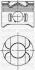 Поршень MB Vito (W639)/Sprinter 906 OM646 2.2CDI (88.50mm/+0.50) 3104697050