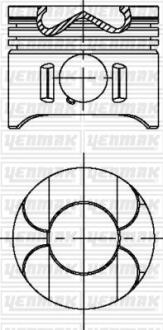 Поршень MB Vito (W639)/Sprinter 906 OM646 2.2CDI (88.50mm/+0.50) YENMAK 3104697050