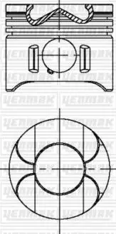 Поршень MB Vito (W639)/Sprinter 906 OM646 2.2CDI (88.50mm/+0.50) YENMAK 3104697050