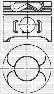 Поршень MB Sprinter OM611-612 (88.50mm/+0.5) (прямий шатун. палець 30мм)) = 7110895000 YENMAK 3104718050