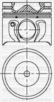 Фото 1 - поршень с кольцами і пальцем (размер отв. 86.01 / STD) FORD MODEO 2.0 TDCI (4цл.) (V185 Duratorq TDCI 125 PS, CD132 Duratorq TDCI 115…) YENMAK 36-03459-000 Поршень с кольцами і пальцем (размер отв. 86.01 / STD) FORD MODEO 2.0 TDCI (4цл.) (V185 Duratorq TDCI 125 PS, CD132 Duratorq TDCI 115…) YENMAK 36-03459-000 (фото 1)