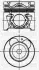Поршень с кольцами і пальцем (размер отв. 75 / STD) (D4FC) YENMAK 36-04488-000 (фото 1)