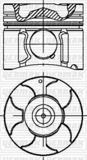 Поршень Opel Astra H/Combo/Corsa C/Meriva A 1.7 CDTI 04- (79.00mm/STD) YENMAK 3904233000