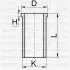 Гильза поршневая Citroen Berlingo/Peugeot Partner 1.8D 96-02 (d=83mm) YENMAK 5165876000 (фото 1)