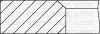 Комплект поршневих кілець (на 1 поршень) (65,40/+0,40) (1,75/2,0/3,947) FIAT Uno/Panda 0,9 83- YENMAK 91-09390-040 (фото 1)