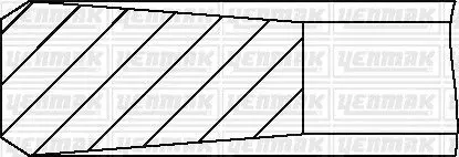 Кольца поршневые BMW 3 (E46)/5 (E39)/7 (E38) 98-05 (84.00mm/STD) (3-2-3) YENMAK 9109606000