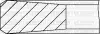 YENMAK Комплект поршневих кілець (на 1 поршень) RENAULT Master 2.8 dTI 98- (94.8/0.4) (2.5/2/2.5) 91-09691-040
