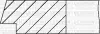 Комплект поршневих кілець (на 1 поршень) (79,50/ +0,50) (1,2/1,5/3,0) OPEL ASTRA F/G 1.6 (4цил.) (C 1.6 NZ, X 16 SZ, X 16 SZR) YENMAK 91-09803-050 (фото 3)