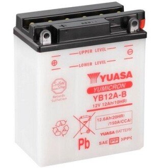 МОТО 12V 12,6Ah YuMicron Battery (сухозаряжений) YUASA YB12A-B