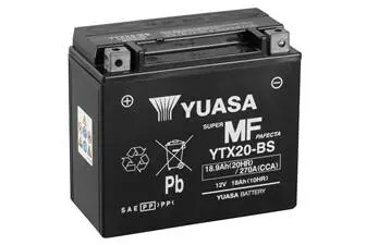 Стартерная аккумуляторная батар. стартерная аккумуляторная батар YUASA YTX20BS