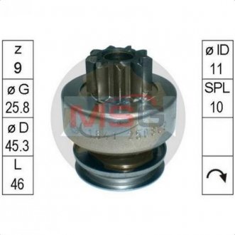 Бендикс стартера ZEN ZN1641