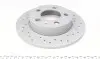 Диск тормозной (задний) Skoda Fabia/Octavia/VW Golf IV 98-(230x9)(с покрытием, с отверстиями,полный)) ZIMMERMANN 100.1236.52 (фото 4)