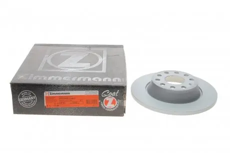 Диск тормозной (задний) Audi A3/Skoda Octavia III/VW Golf/Passat 04-14 (282x12) (с покрытием) (полный)) ZIMMERMANN 100.3315.20