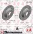 Диск тормозной (задний) Audi A3/Skoda Octavia/VW Golf/Passat 04-14 (282x12) (с покрытием)(с прорезью)) ZIMMERMANN 100.3315.53 (фото 1)