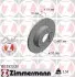 Диск тормозной (задний) Audi A6 97-05 (255x10) (с покрытием) (полный)) ZIMMERMANN 100.3323.20 (фото 5)