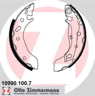 Гальмівні колодки (набір) ZIMMERMANN 109901007