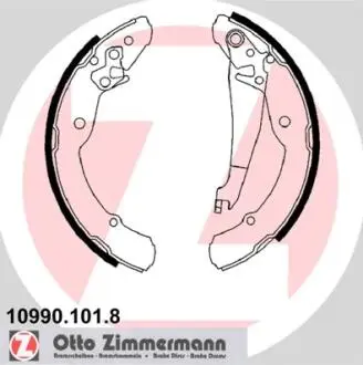 Гальмівні колодки ZIMMERMANN 10990.101.8