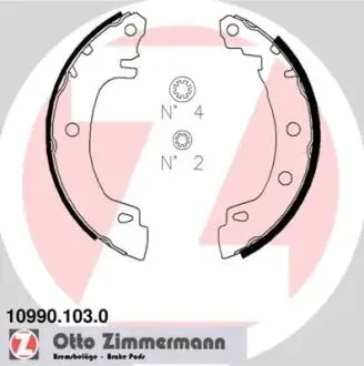 Тормозные колодки.) ZIMMERMANN 109901030