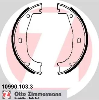 Тормозные колодки ручного тормоза ZIMMERMANN 109901033