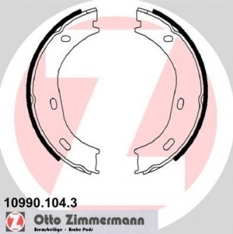 Тормозные колодки ручного тормоза ZIMMERMANN 109901043