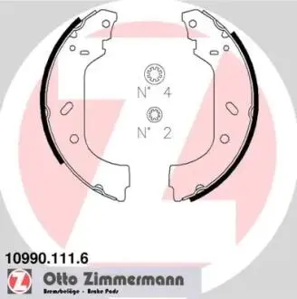Гальмівні колодки (набір) ZIMMERMANN 109901116