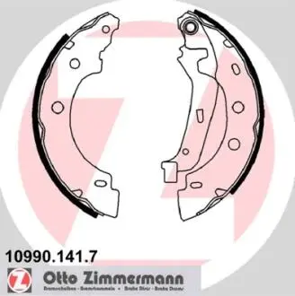 Гальмівні колодки (набір) ZIMMERMANN 109901417