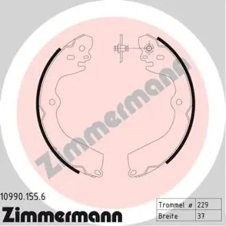 SZCZĘKI HAMULC. NISSAN NV200 10- Комплект тормозных колодок, стояночная тормозная система ZIMMERMANN 109901556
